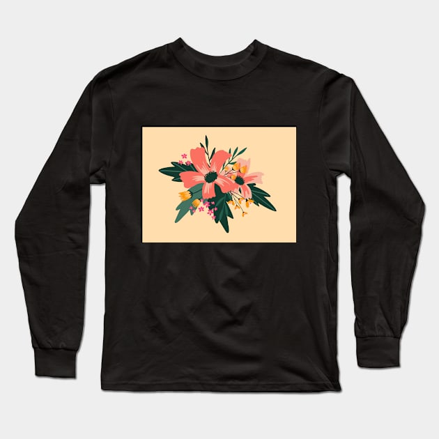 Flower bouquet Long Sleeve T-Shirt by Chigurena